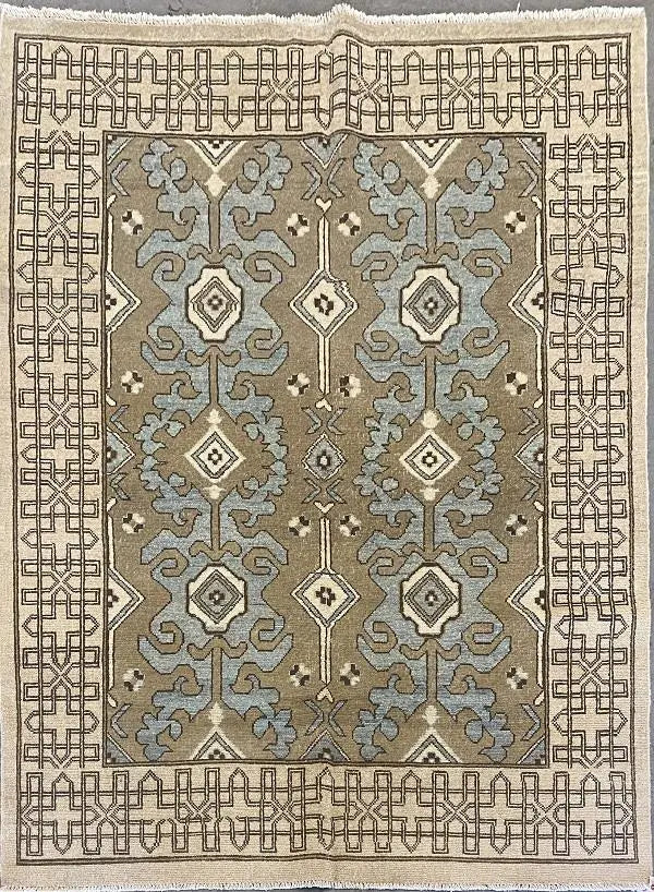 One Of The Kind Afghani Khotan Rug 6'9" x 4'10"